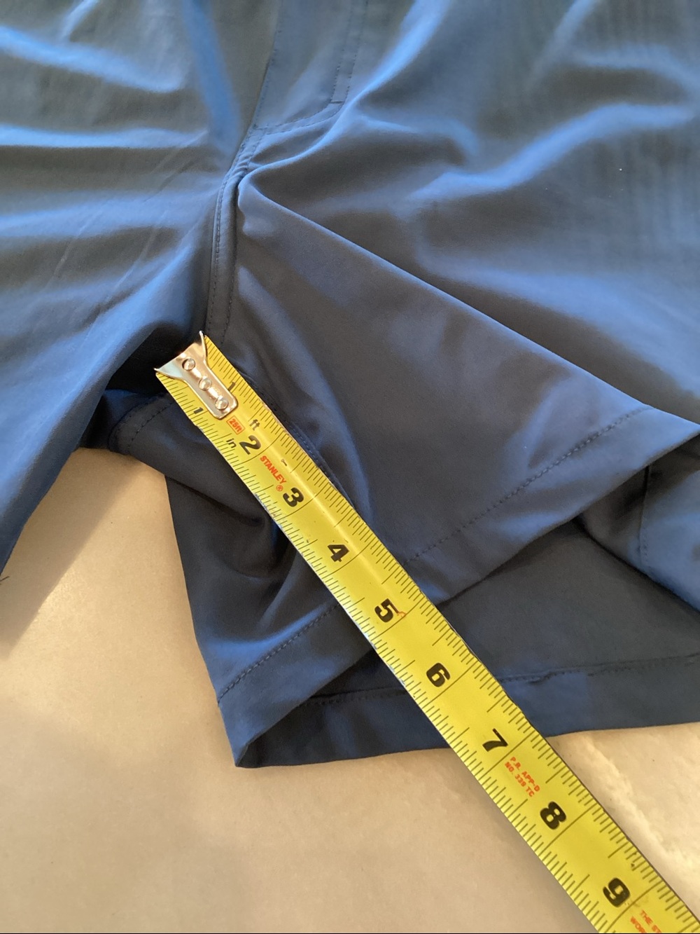 Huk Navy Shorts with Light Blue Drawstring - Picture 6 of 6
